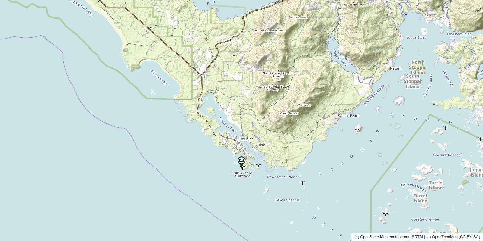 Map of Wild Pacific Trail · Amphitrite Point