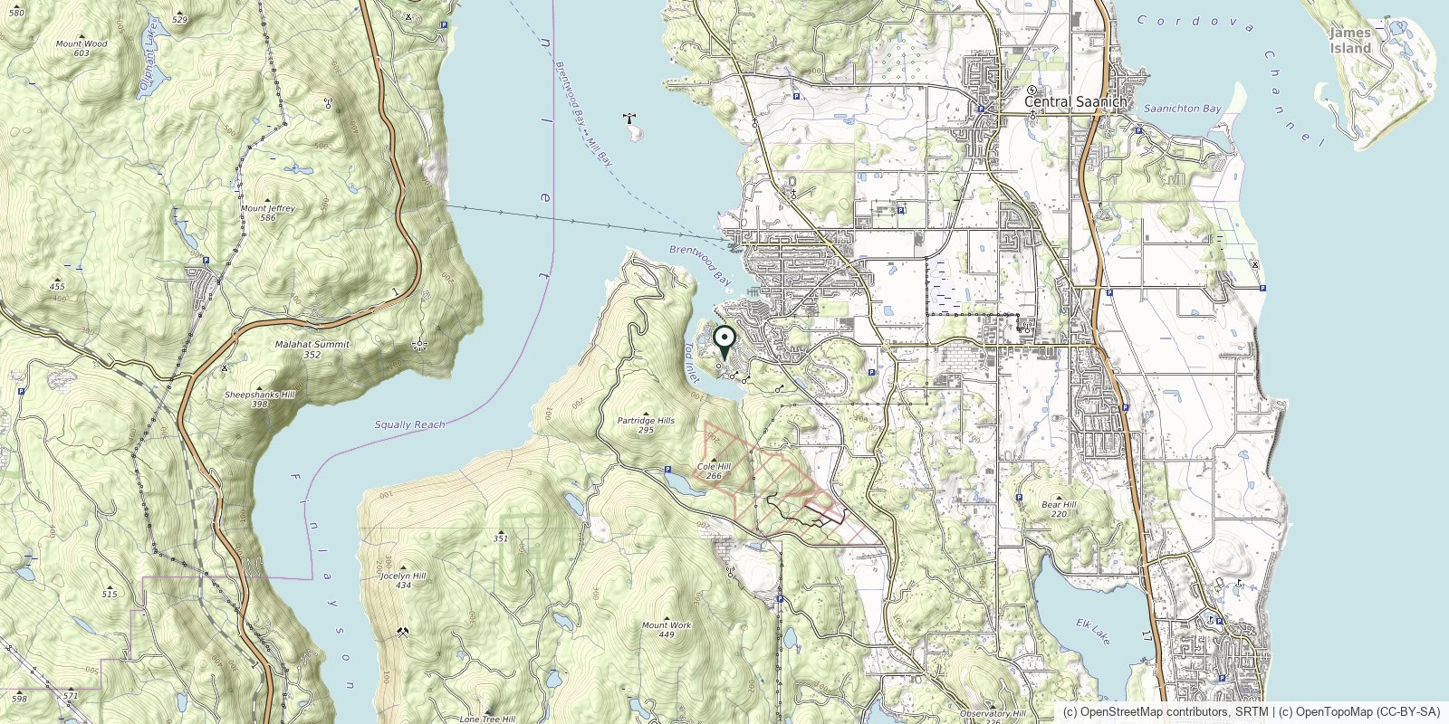 Map of Sunken Garden · Lookout