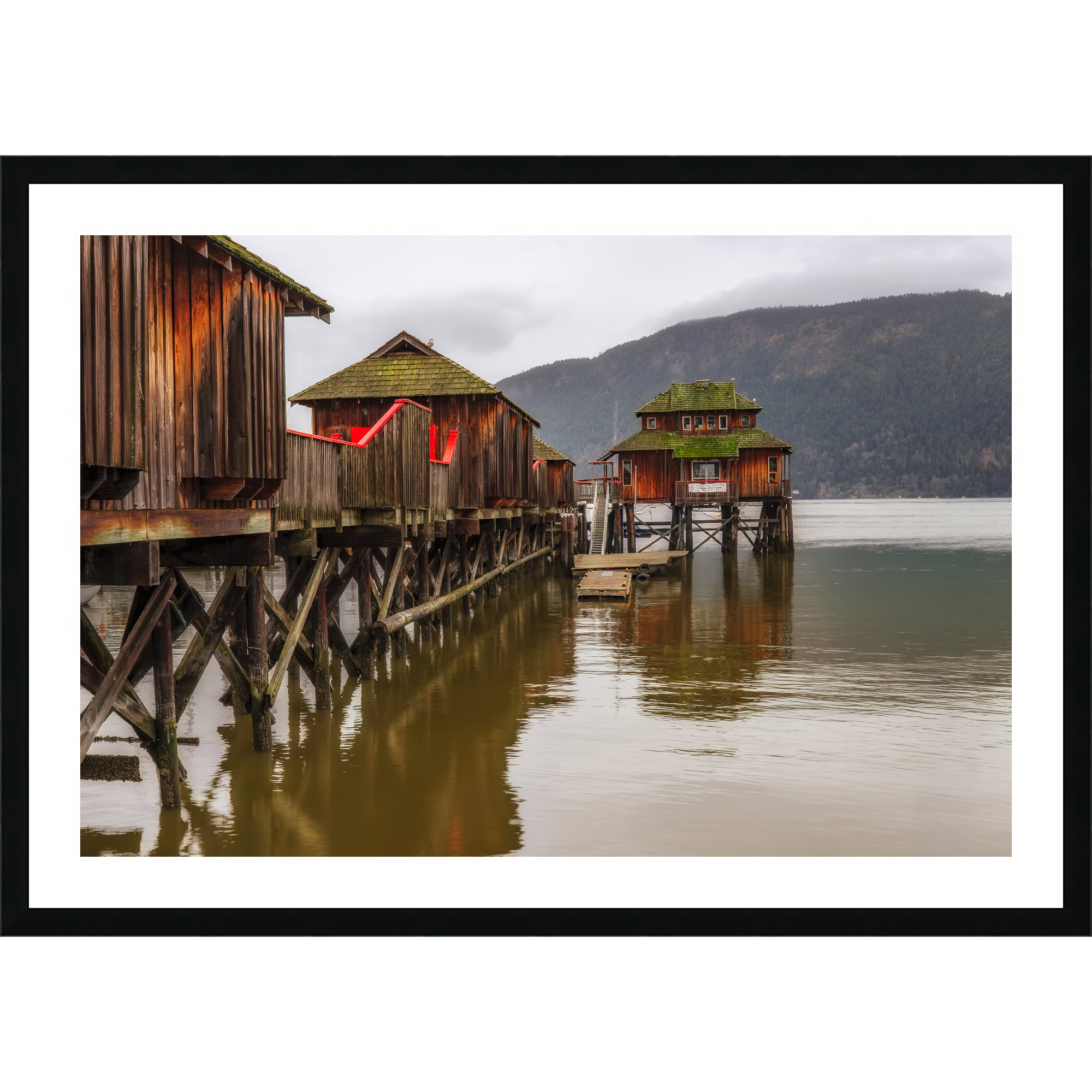 Cowichan Bay Maritime Centre as a framed print.