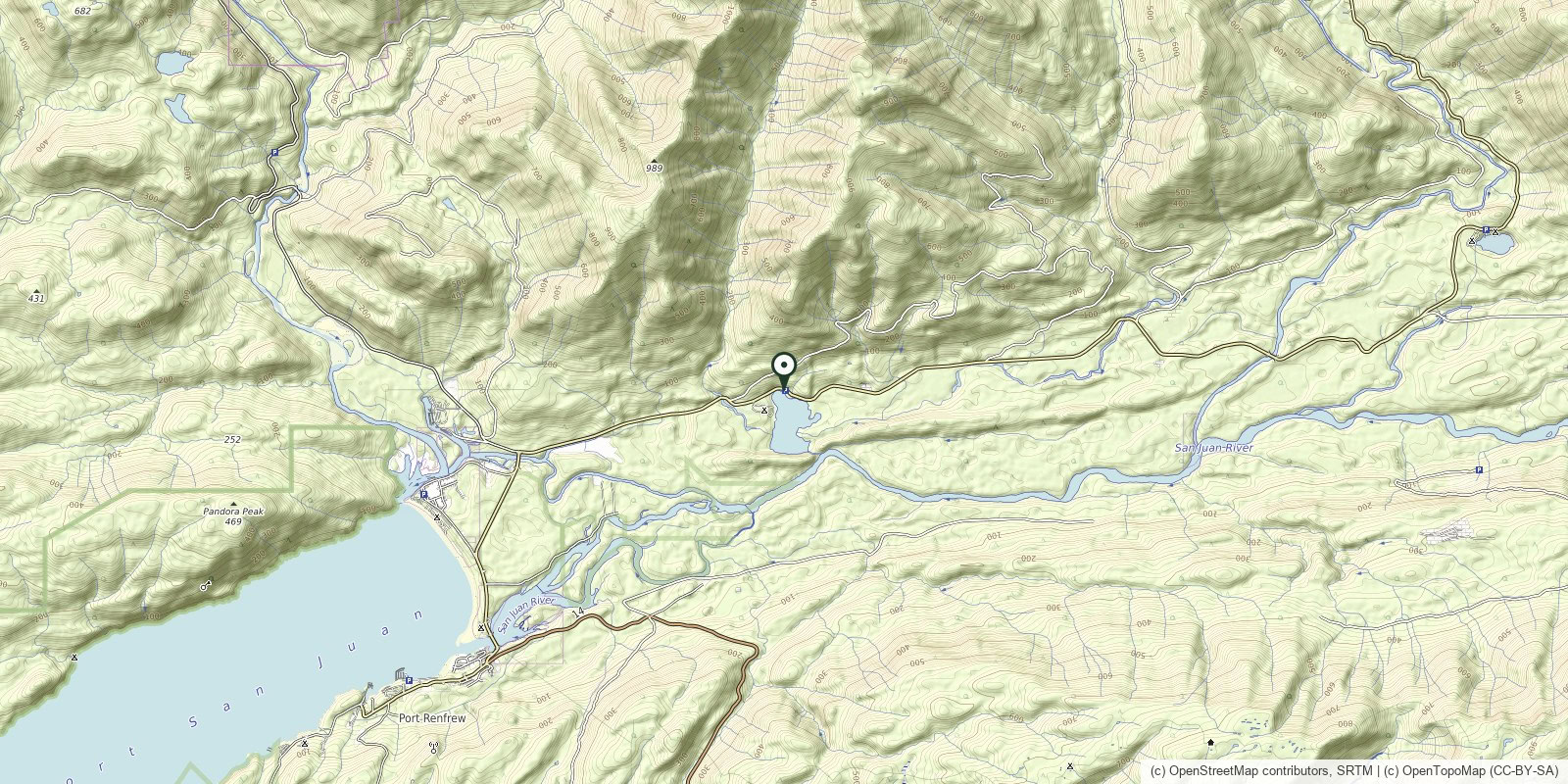 Map of Fairy Lake · Pacific Marine Road