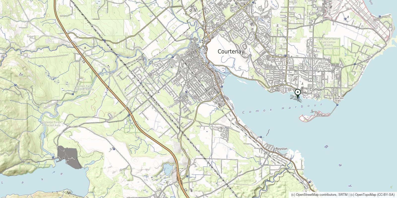 Map of Fisherman's Wharf Boardwalk