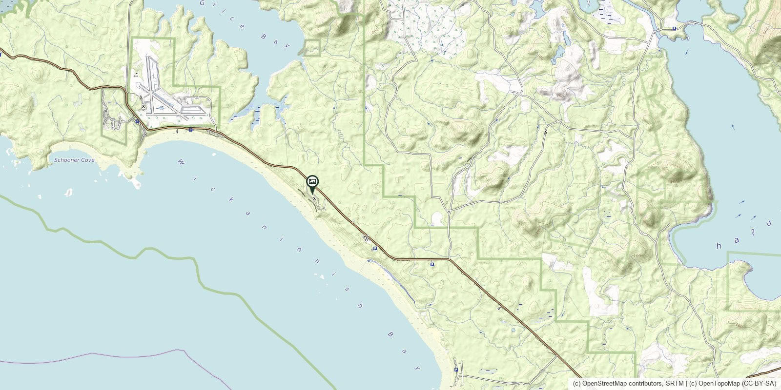 Map of Green Point Campground · Campsite Rainforest