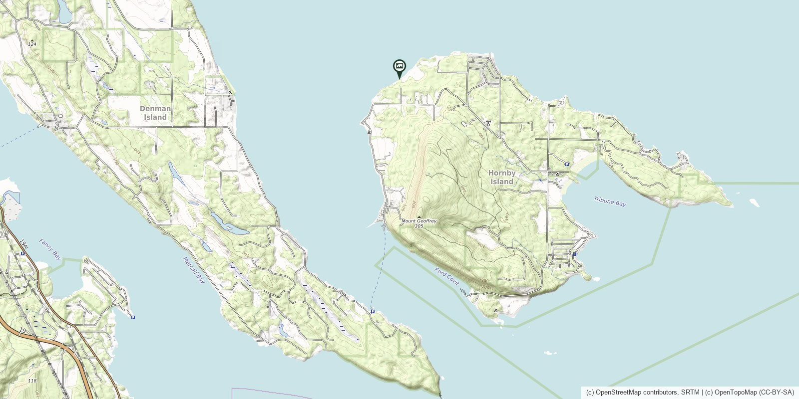 Map of Fossil Beach · Collishaw Point