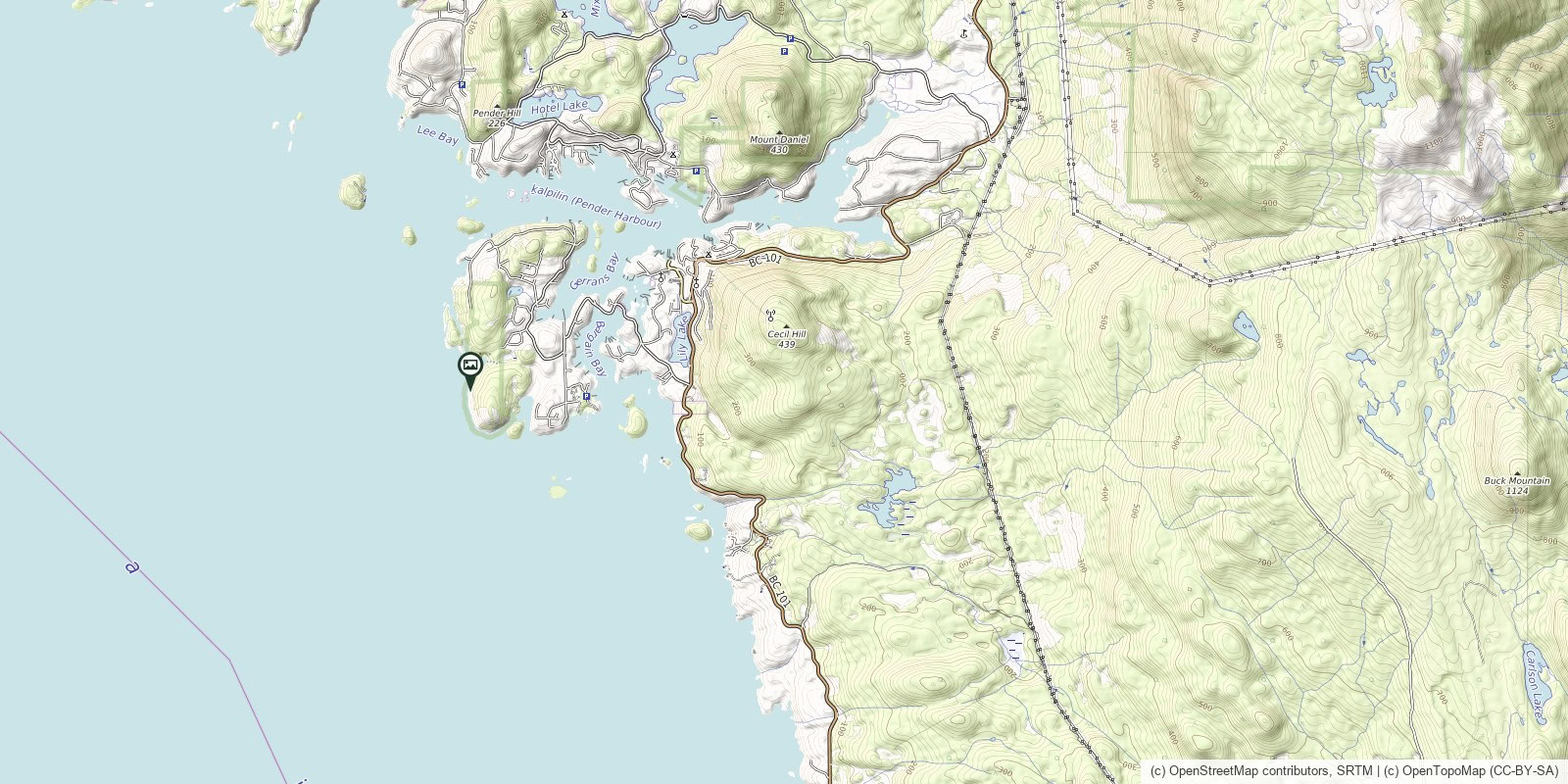 Map of Francis Point Provincial Park · Francis Point