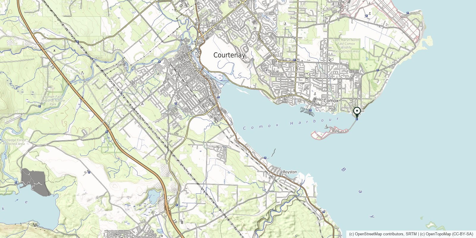 Map of Goose Spit · Erosion Pilings