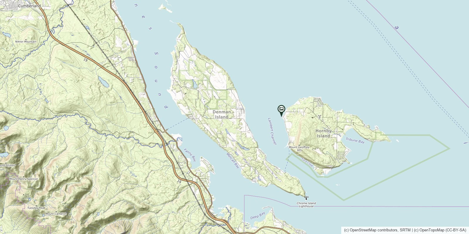 Map of Phipps Point · Sandstone Boulders