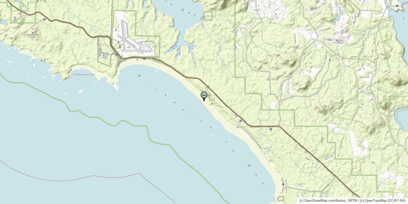 Map of Long Beach · Green Point
