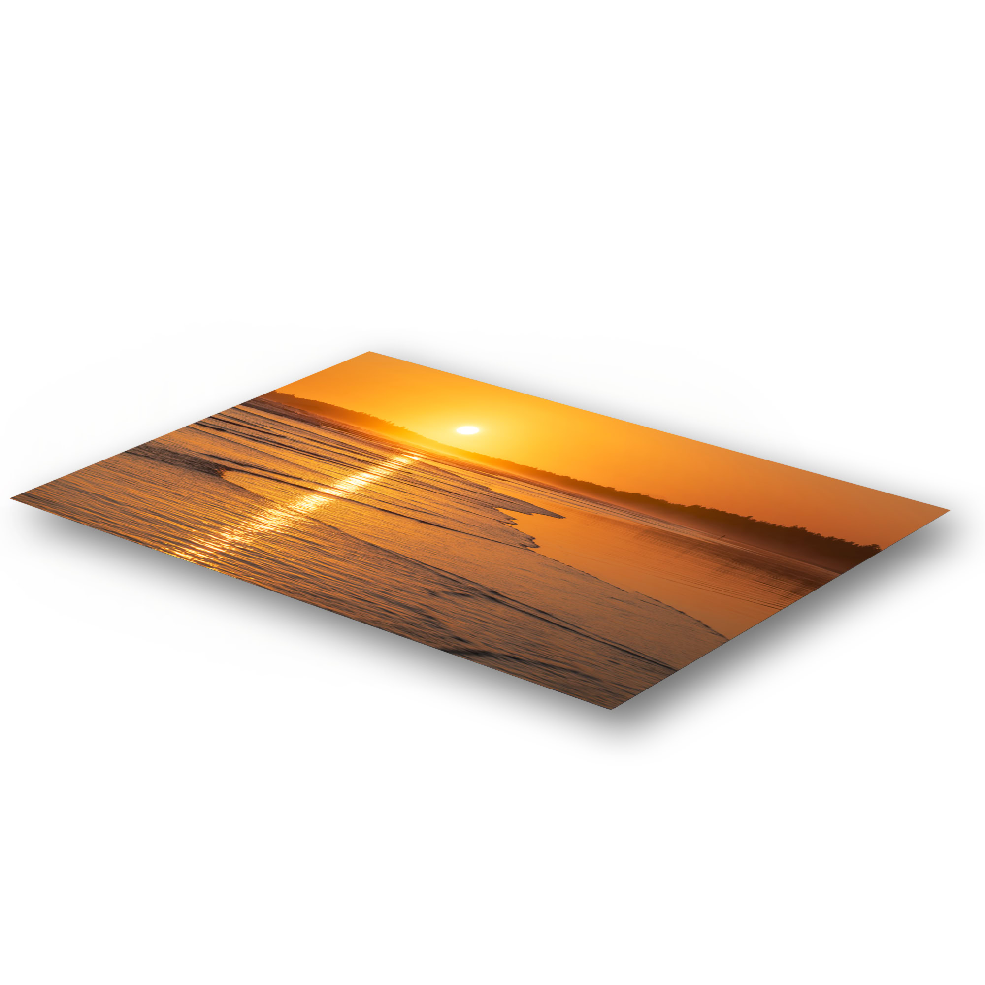 Long Beach Tofino Sea Mist at Sundown as a metal print.