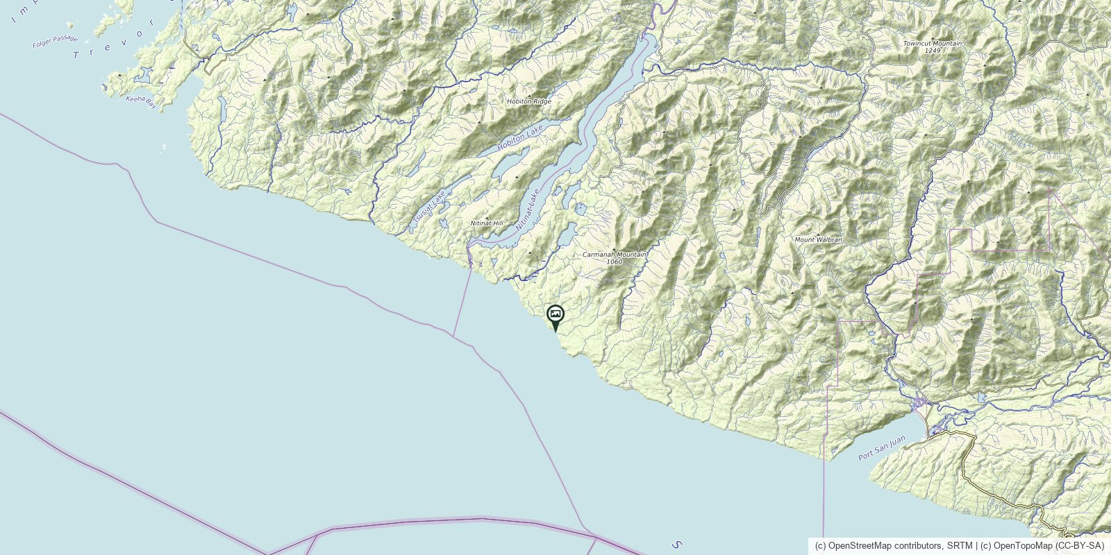 Map of Pacific Rim National Park Reserve · Cribs Creek beach