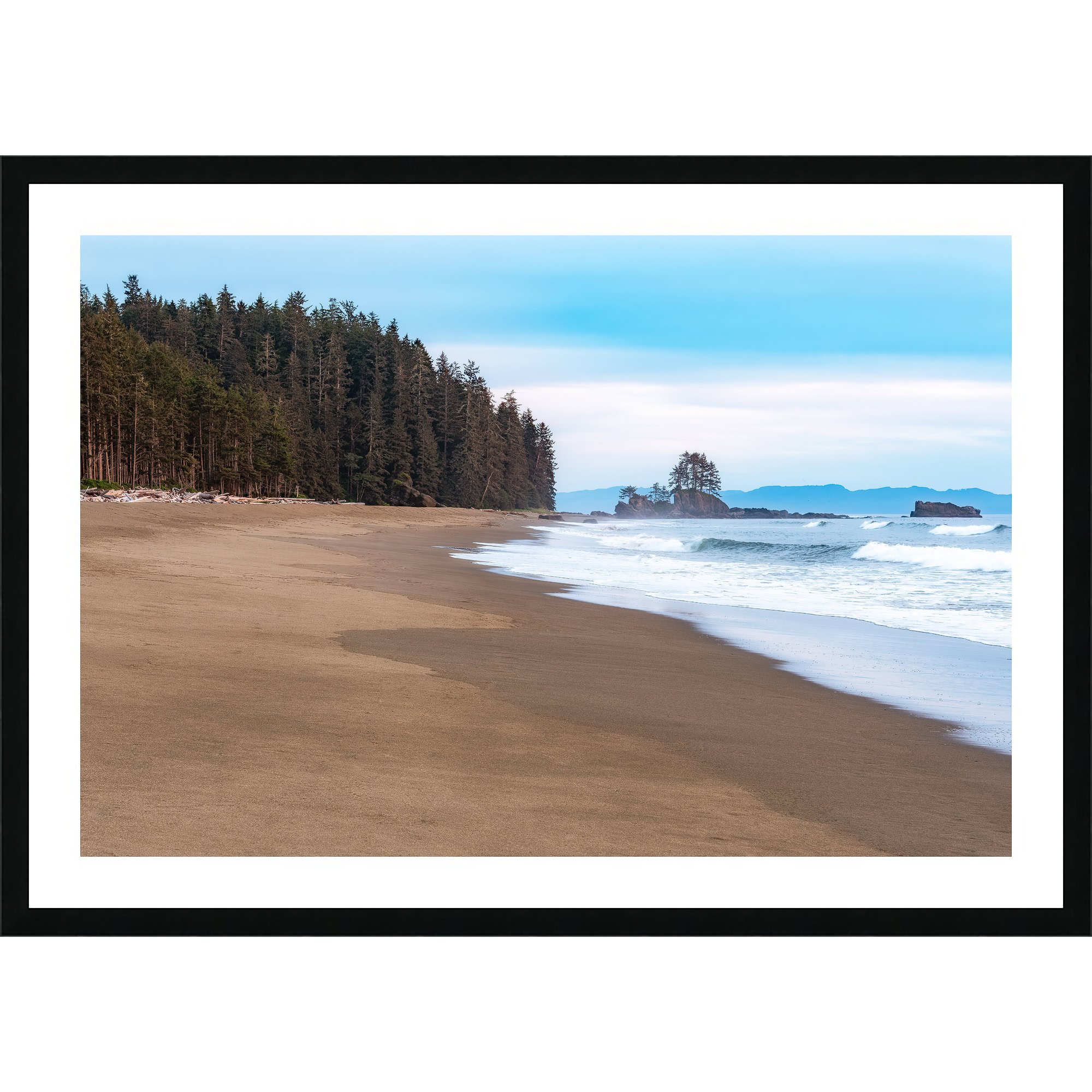 Looking Back Along the West Coast Trail as a framed print.