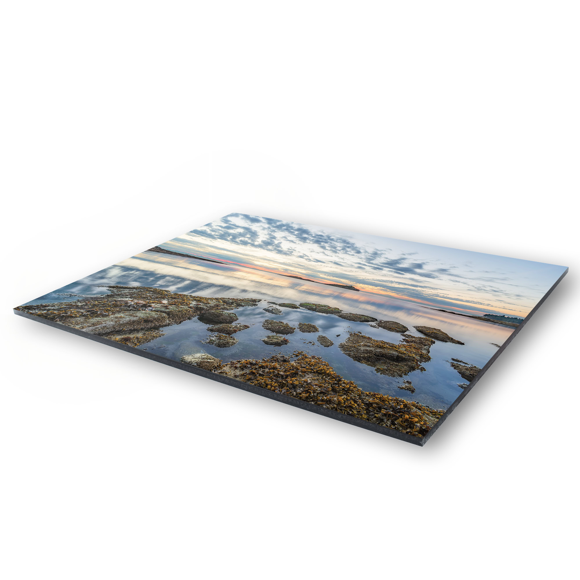Morning Beach Sunrise on Galiano Island as a acrylic print.