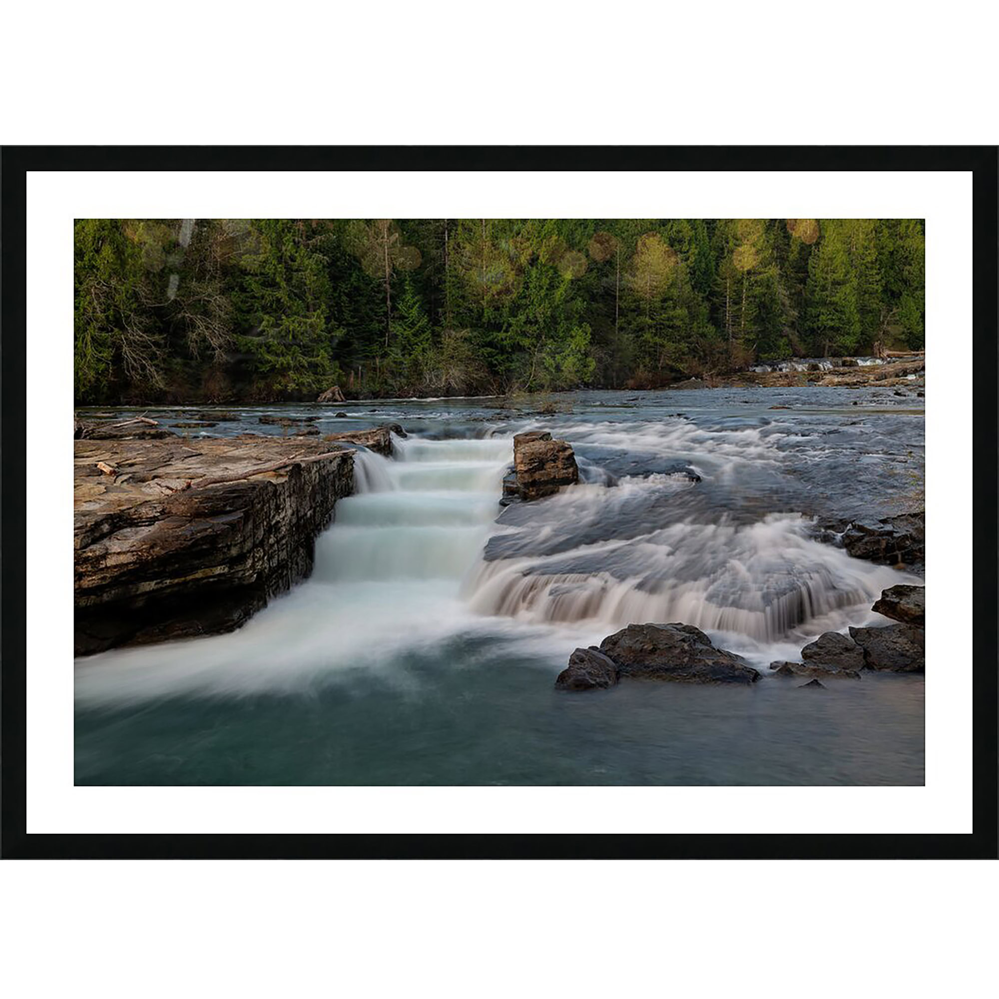 Nymph Falls Fish Ladder as a framed print.