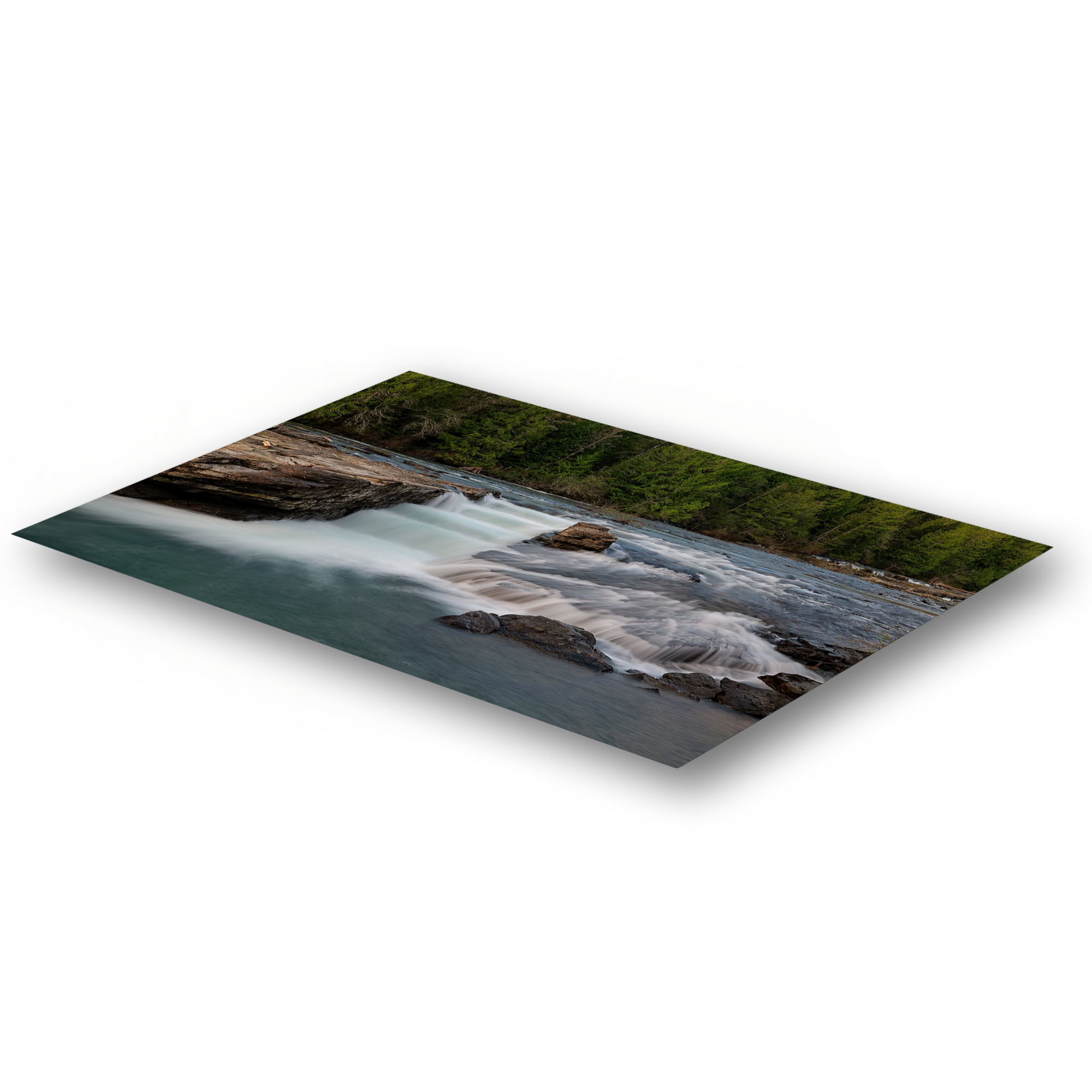 Nymph Falls Fish Ladder as a metal print.