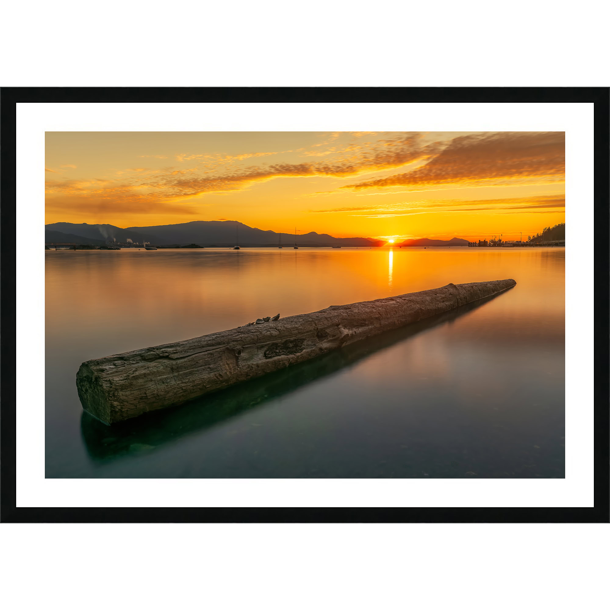 Salt Spring Island Calm at Vesuvius Bay as a framed print.