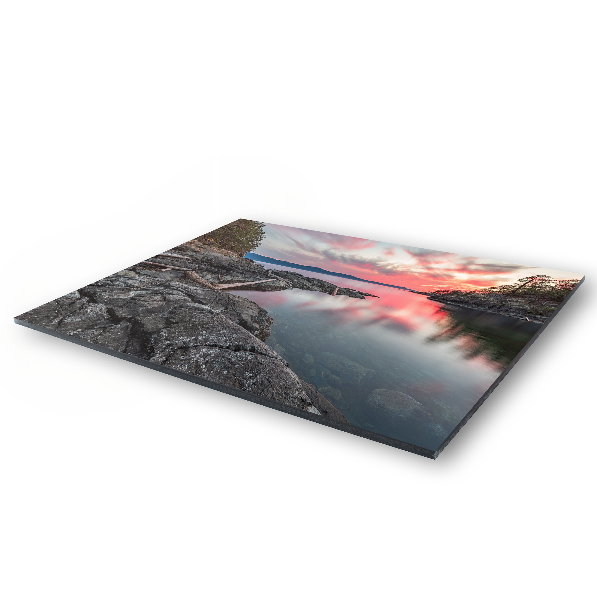 Sunshine Coast Middle Bay Reflection as a acrylic print.